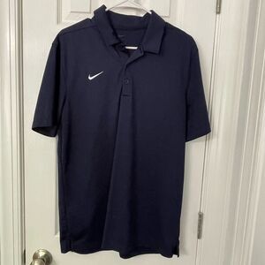 Nike Dri-FIT Polo Shirt Men’s Size M Navy Blue Short Sleeve